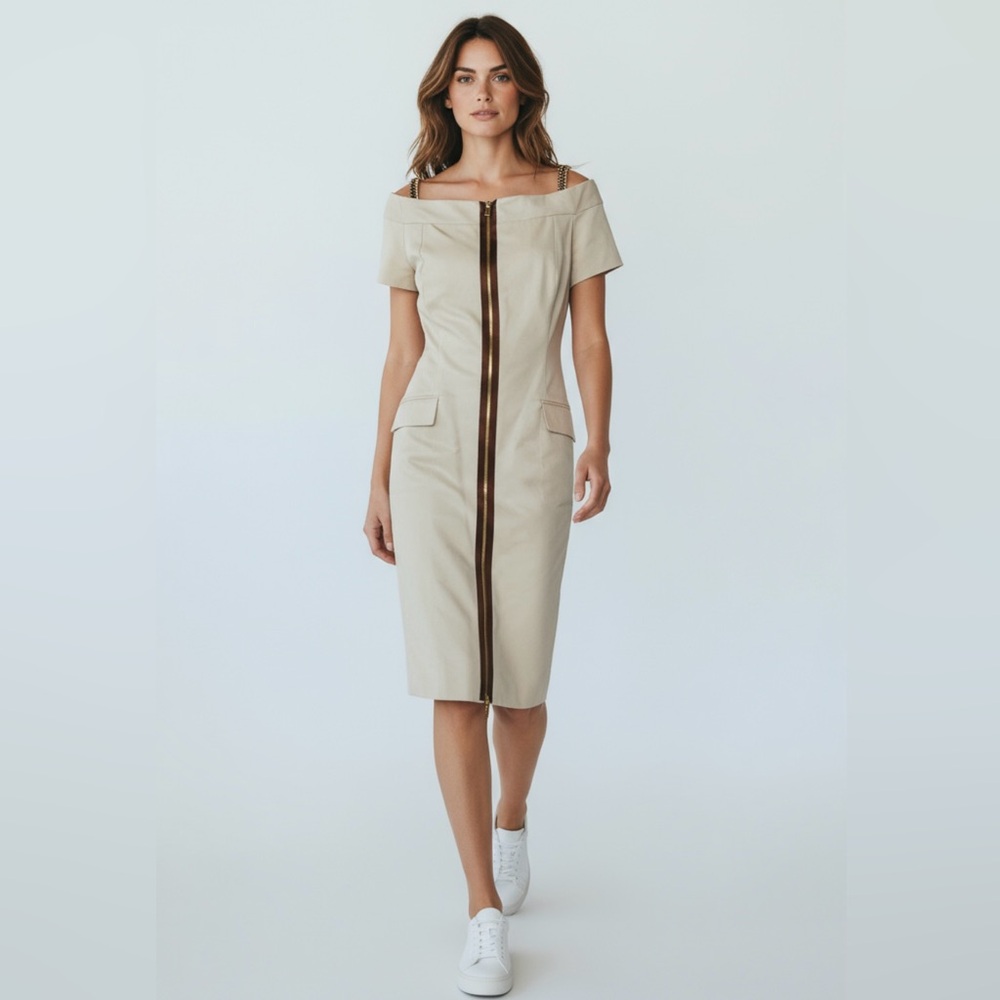 Escada Danice Off Shoulder Dress - Picture 2 of 13